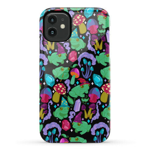 Magical Mushroom Frogs Pattern Phone Case